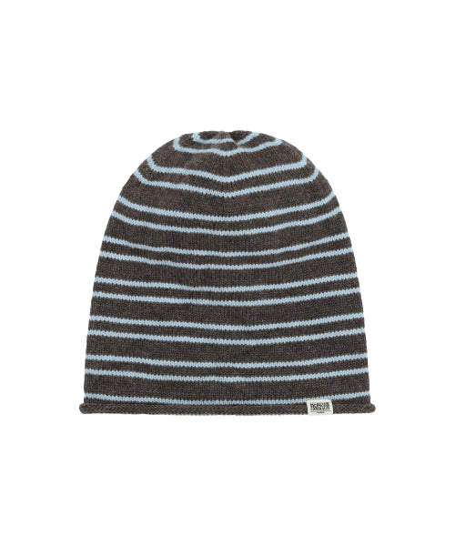MICRO CLASSIC LOGO STRIPE BEANIE - 2 COLORS BROWN