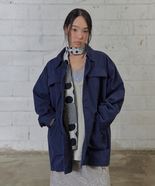 EMBOSSED MONO DOT SCARF AS SHOWN