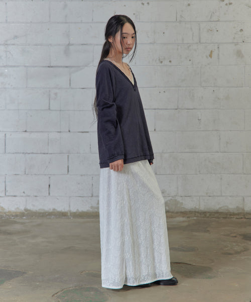 JACQUARD VAIL LONG SKIRT AS SHOWN