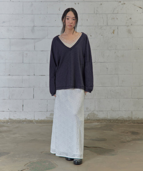 JACQUARD VAIL LONG SKIRT AS SHOWN