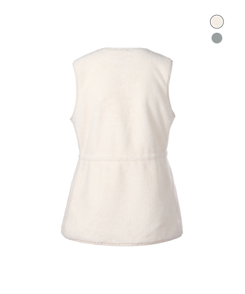 WOMEN COSTONI FLEECE VEST #高允真同款! - 2 COLORS O WHITE