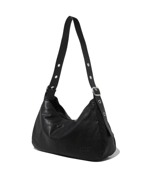 WOMAN BIG BELT LARGE SHOULDER BAG #SANA同款！ - 2 COLORS BLACK