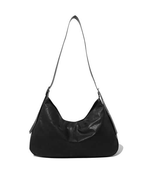 WOMAN BIG BELT LARGE SHOULDER BAG #SANA同款！ - 2 COLORS BLACK