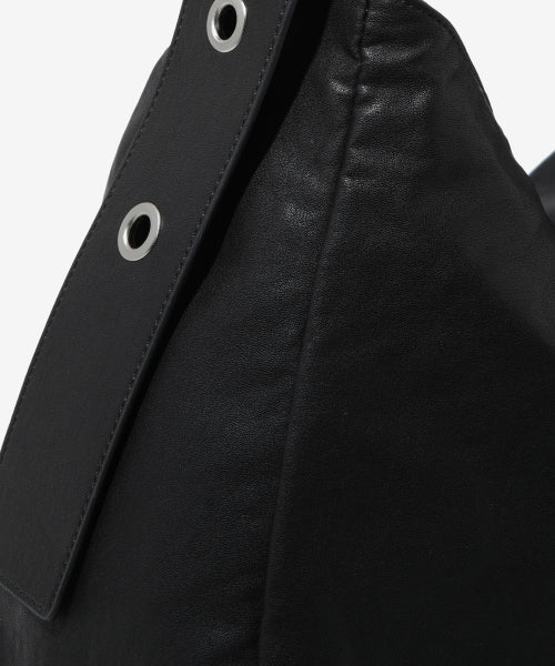 WOMAN BIG BELT LARGE SHOULDER BAG #SANA同款！ - 2 COLORS BLACK
