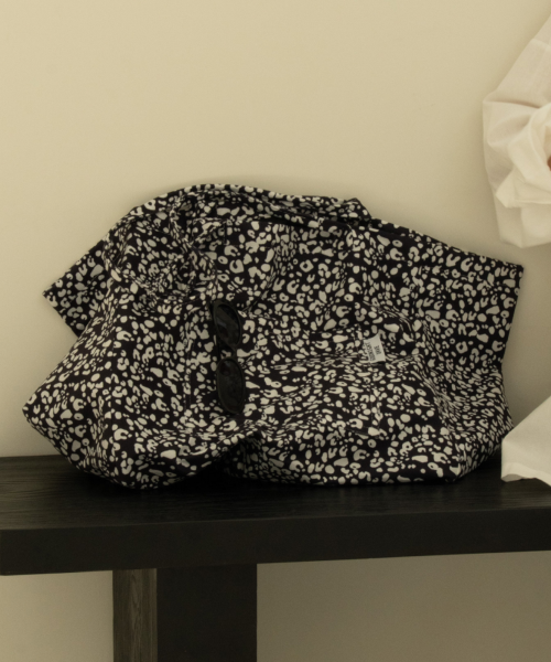 LEOPARD BIG SHOULDER BAG - 3 COLORS WHITE