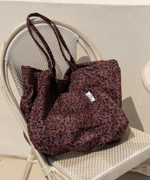 LEOPARD BIG SHOULDER BAG - 3 COLORS WHITE