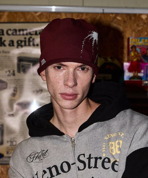 GALAXY ROLL BEANIE - 4 COLORS BURGUNDY