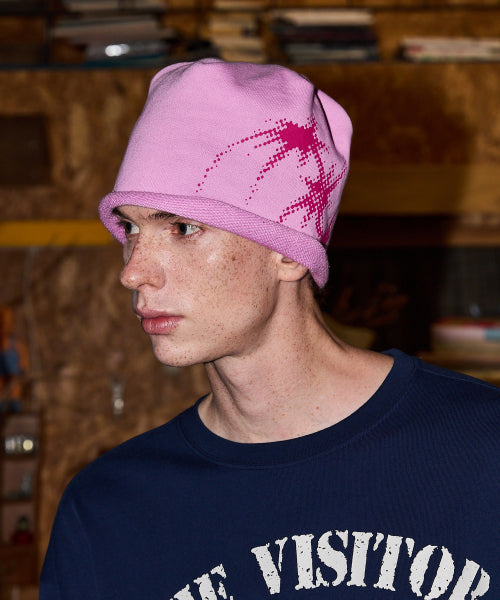 GALAXY ROLL BEANIE - 4 COLORS PINK
