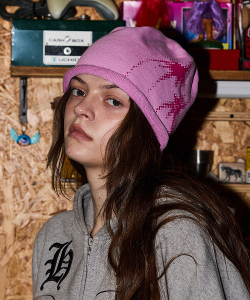 GALAXY ROLL BEANIE - 4 COLORS PINK