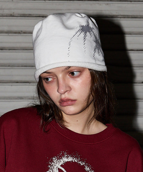 GALAXY ROLL BEANIE - 4 COLORS WHITE