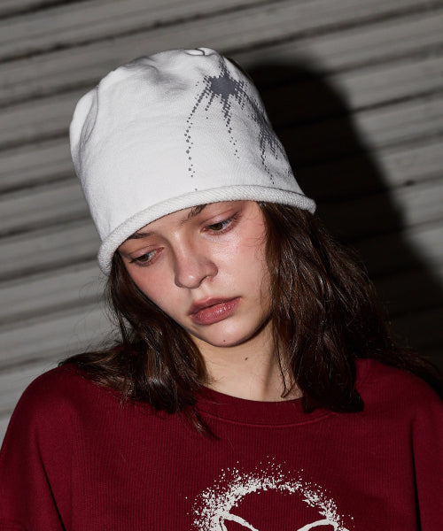 GALAXY ROLL BEANIE - 4 COLORS WHITE