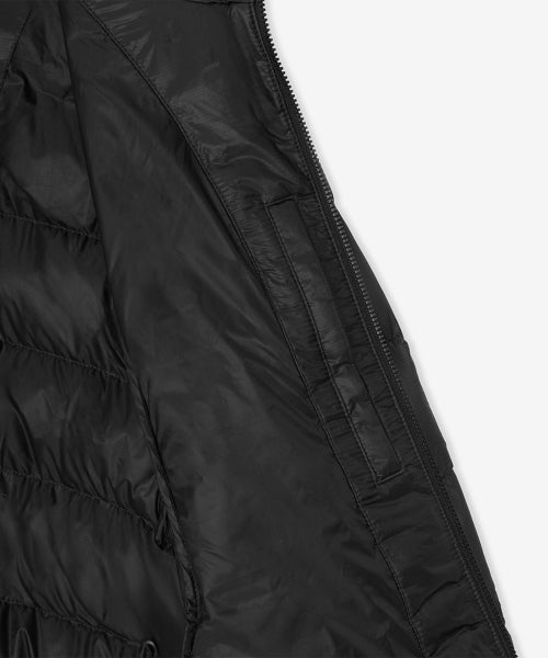FLYING 77 SUPERLIGHT STAND NECK LIGHTWEIGHT PADDED JACKET - 4 COLORS BLACK