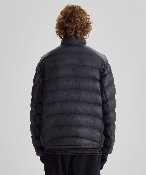 FLYING 77 SUPERLIGHT STAND NECK LIGHTWEIGHT PADDED JACKET - 4 COLORS BLACK