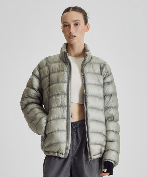 FLYING 77 SUPERLIGHT STAND NECK LIGHTWEIGHT PADDED JACKET - 4 COLORS TAUPE