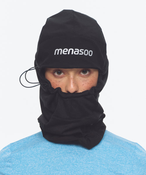 FLEECE LINED BALACLAVA NECK WARMER - 2 COLORS BLACK