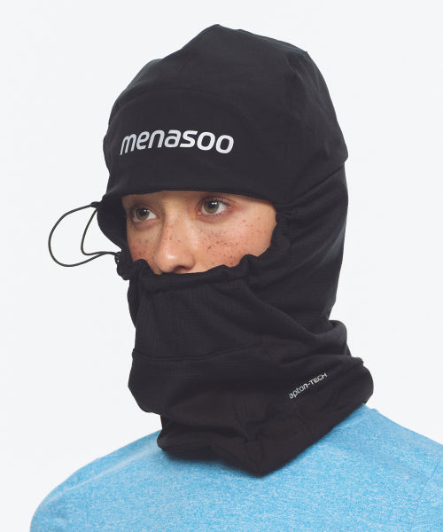 FLEECE LINED BALACLAVA NECK WARMER - 2 COLORS BLACK