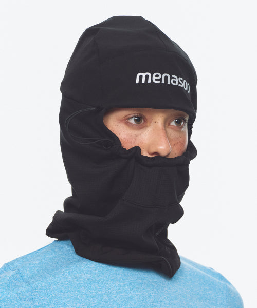 FLEECE LINED BALACLAVA NECK WARMER - 2 COLORS BLACK