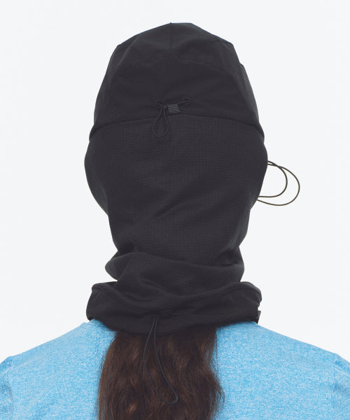 FLEECE LINED BALACLAVA NECK WARMER - 2 COLORS BLACK