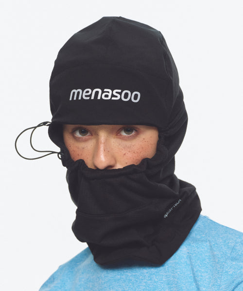FLEECE LINED BALACLAVA NECK WARMER - 2 COLORS BLACK