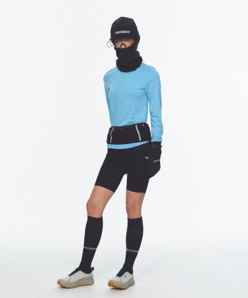 FLEECE LINED BALACLAVA NECK WARMER - 2 COLORS BLACK
