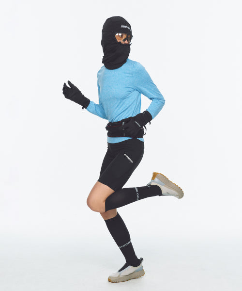 FLEECE LINED BALACLAVA NECK WARMER - 2 COLORS BLACK