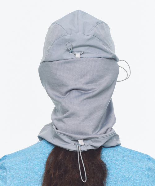 FLEECE LINED BALACLAVA NECK WARMER - 2 COLORS GREY