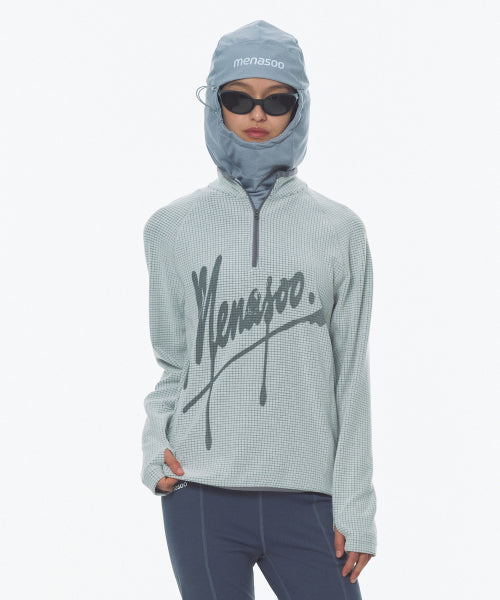 FLEECE LINED BALACLAVA NECK WARMER - 2 COLORS GREY