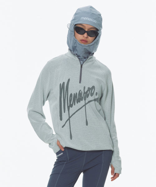 FLEECE LINED BALACLAVA NECK WARMER - 2 COLORS GREY