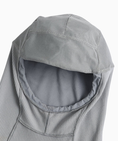 FLEECE LINED BALACLAVA NECK WARMER - 2 COLORS GREY