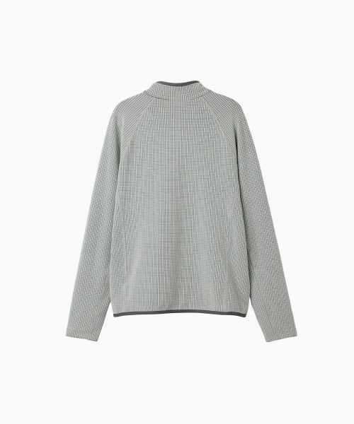 NEO CURVE WAFFLE HALF ZIPUP - 3 COLORS LIGHT GREY