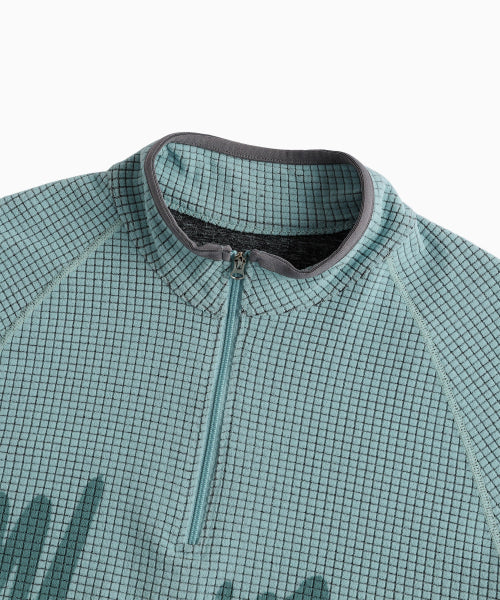 NEO CURVE WAFFLE HALF ZIPUP - 3 COLORS BLUE