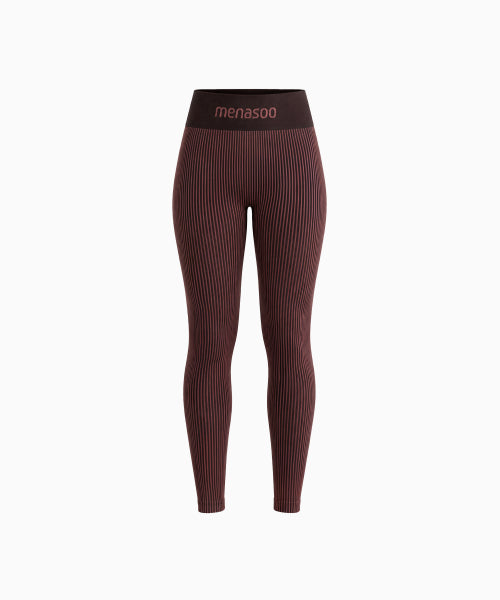 TWO TONE WHOLEGARMENT KNIT LONG LEGGINGS 10부 PINK