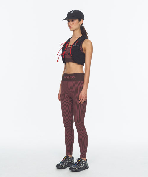 TWO TONE WHOLEGARMENT KNIT LONG LEGGINGS 10부 PINK