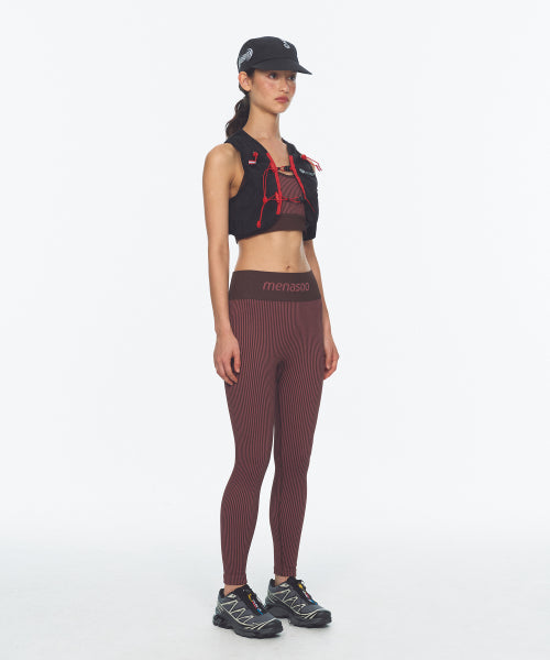 TWO TONE WHOLEGARMENT KNIT LONG LEGGINGS 10부 PINK