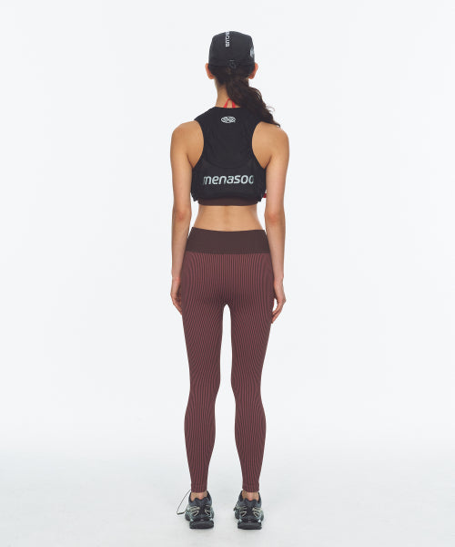 TWO TONE WHOLEGARMENT KNIT LONG LEGGINGS 10부 PINK