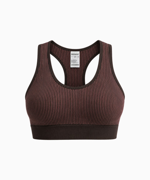 TWO TONE WHOLEGARMENT KNIT BRA PINK