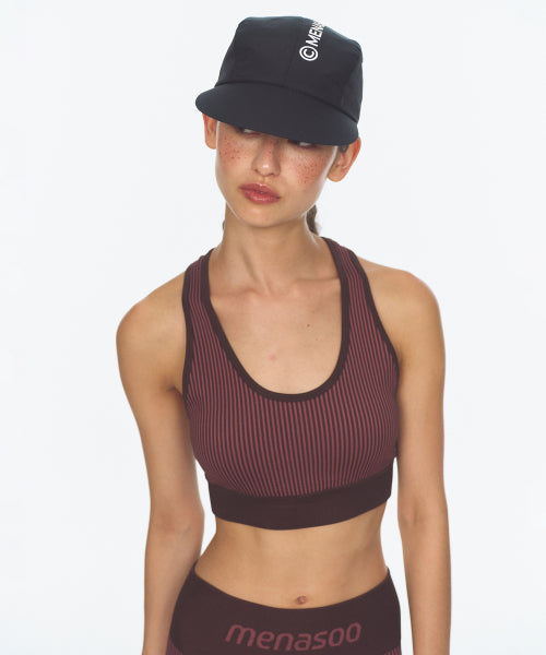 TWO TONE WHOLEGARMENT KNIT BRA PINK