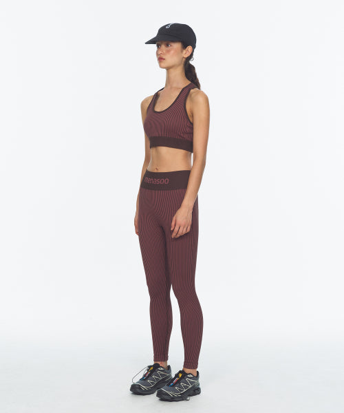 TWO TONE WHOLEGARMENT KNIT BRA PINK