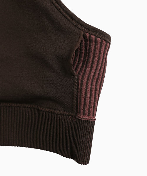 TWO TONE WHOLEGARMENT KNIT BRA PINK