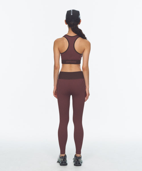 TWO TONE WHOLEGARMENT KNIT BRA PINK