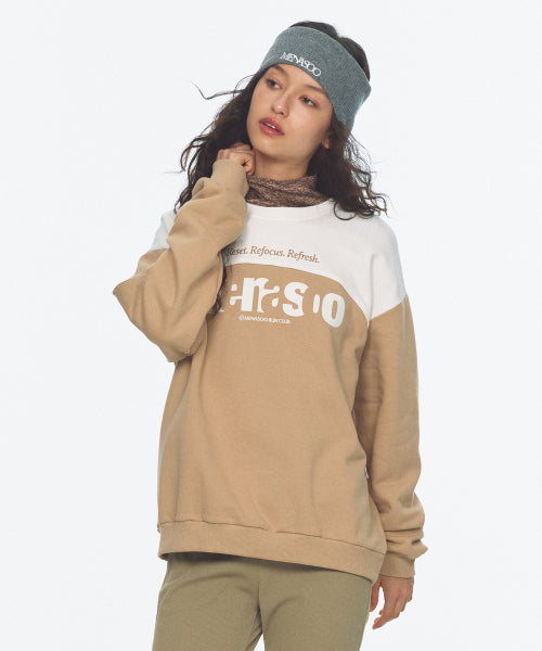 LETTERING SWEATSHIRT - 3 COLORS BEIGE