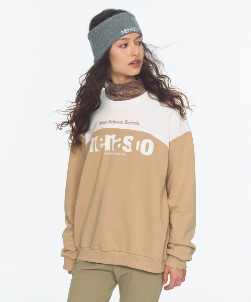 LETTERING SWEATSHIRT - 3 COLORS BEIGE