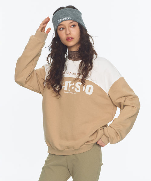LETTERING SWEATSHIRT - 3 COLORS BEIGE