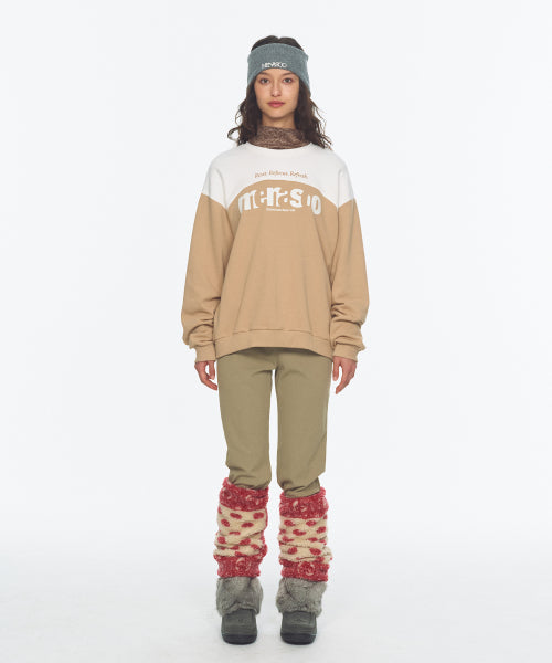 LETTERING SWEATSHIRT - 3 COLORS BEIGE
