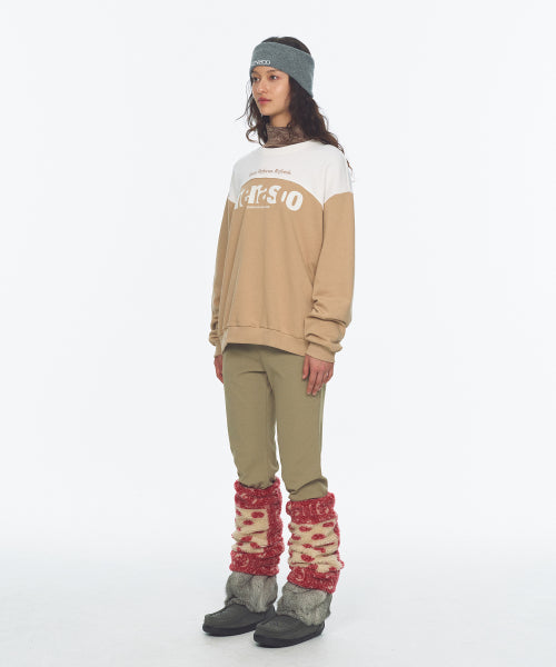 LETTERING SWEATSHIRT - 3 COLORS BEIGE
