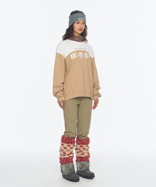 LETTERING SWEATSHIRT - 3 COLORS BEIGE