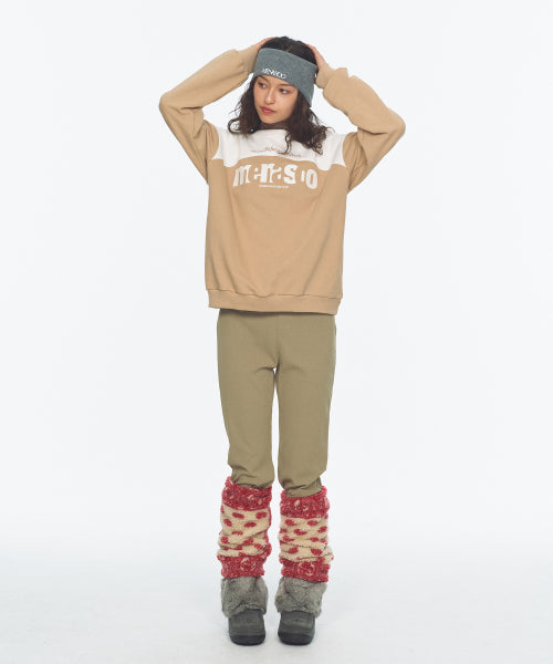 LETTERING SWEATSHIRT - 3 COLORS BEIGE