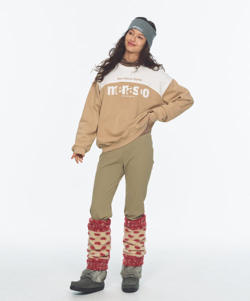 LETTERING SWEATSHIRT - 3 COLORS BEIGE