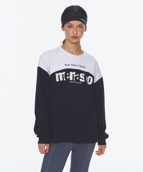 LETTERING SWEATSHIRT - 3 COLORS NAVY