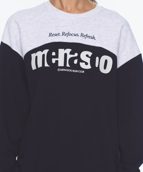 LETTERING SWEATSHIRT - 3 COLORS NAVY